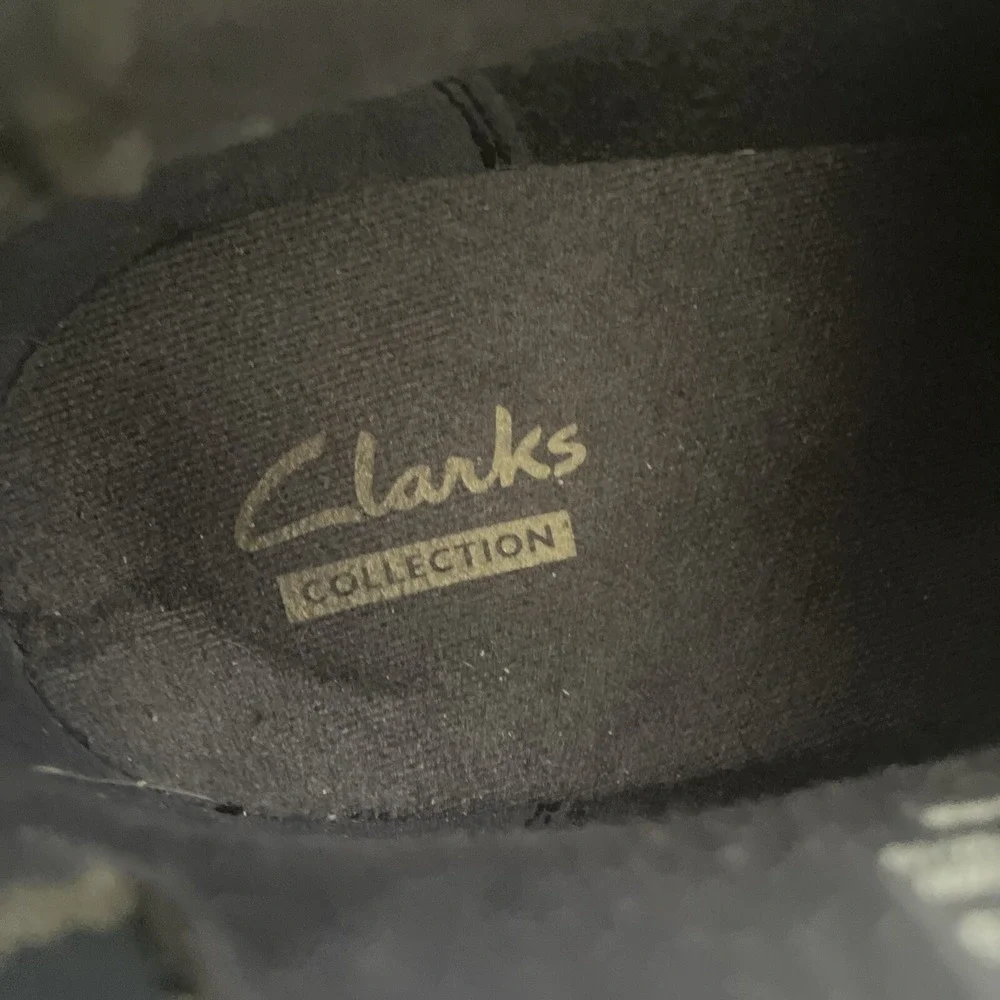 Clarks Womens 15260 Chukka Lace Up Navy Blue Suede Ankle Boots Size 5M 2015‎